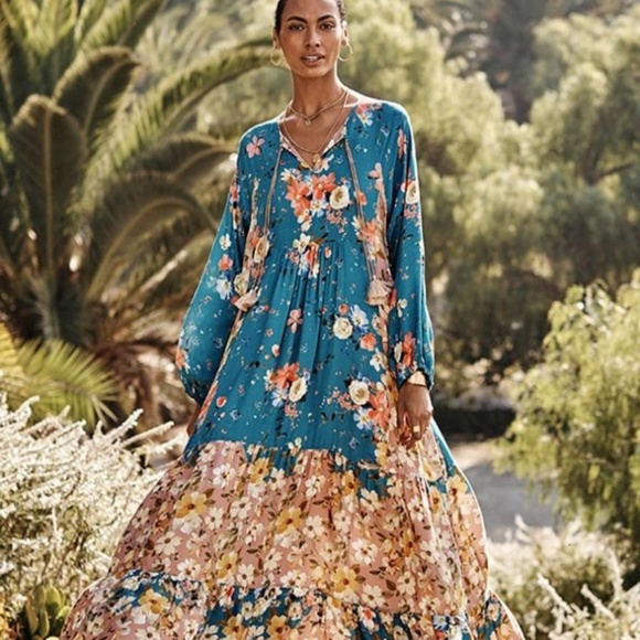 Johnny Was Dresses & Skirts - Johnny Was Panelope Dress Floral Maxi Boho AMAZING
